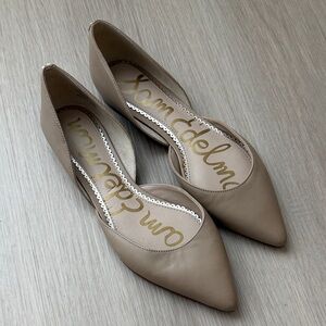 Sam Edelman Women's Beige Pointed Flats
